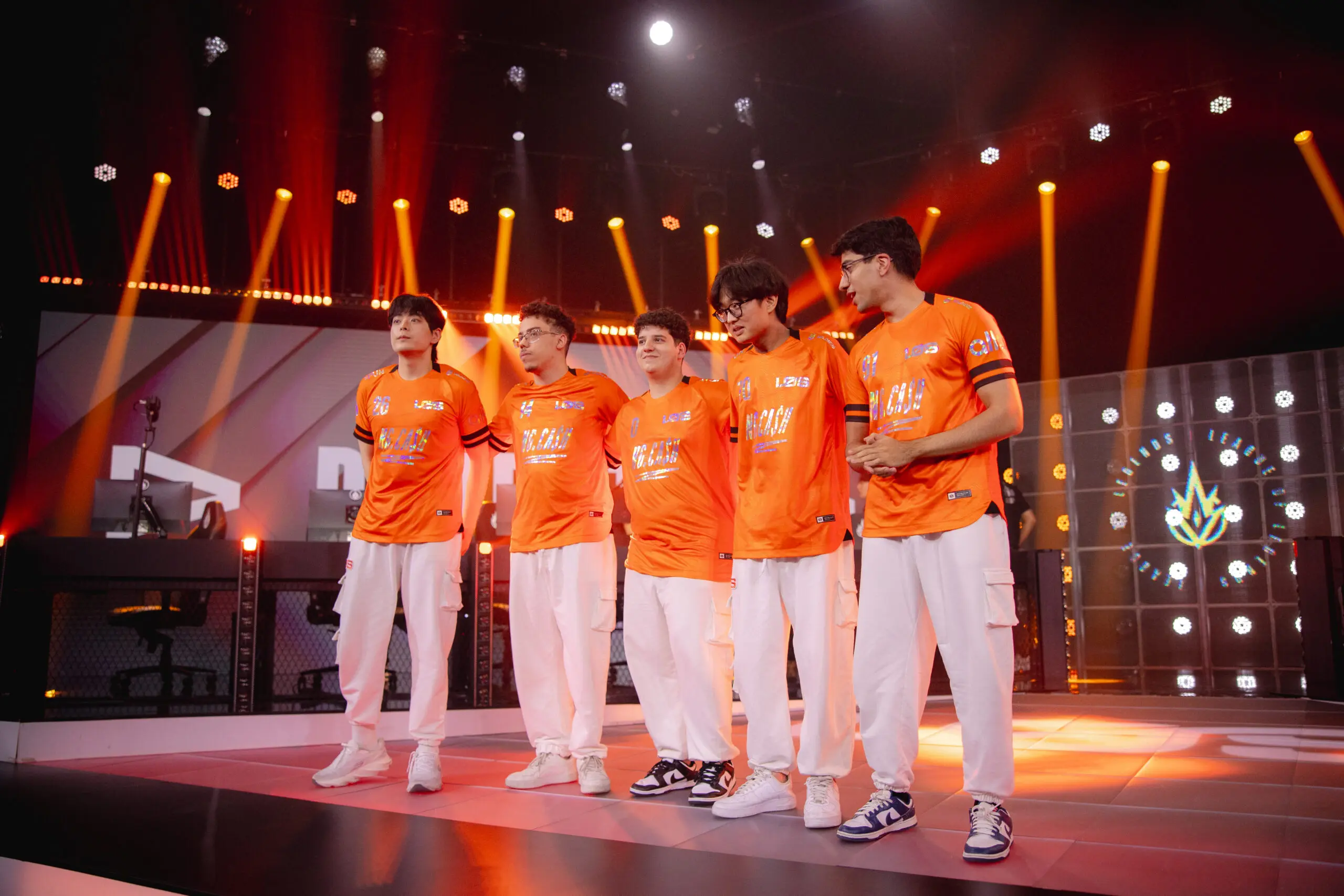 Elenco de League of Legends (LoL) da LOS na Copa CBLOL 2026.