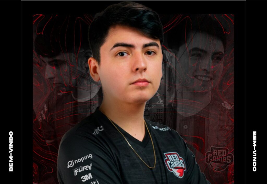 Jogador profissional de Counter-Strike David "dav1deuS" Tapia Maldonado, da RED Canids