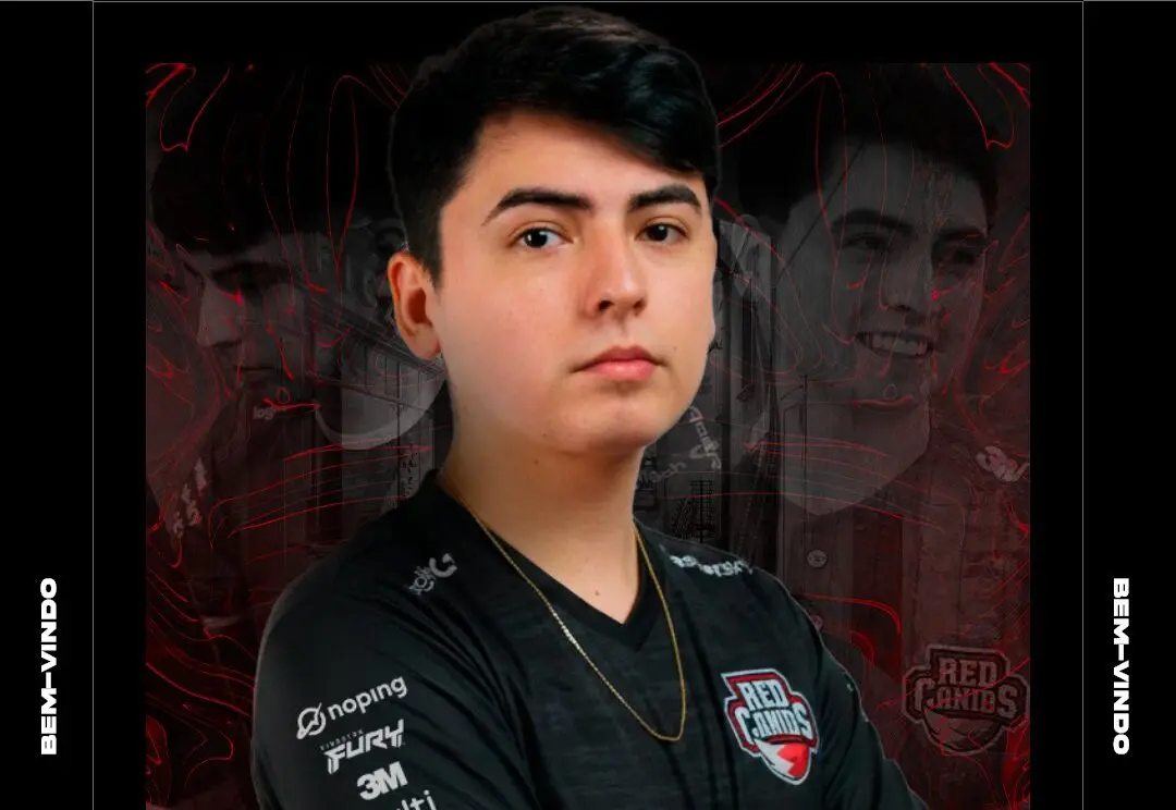 Jogador profissional de Counter-Strike David "dav1deuS" Tapia Maldonado, da RED Canids