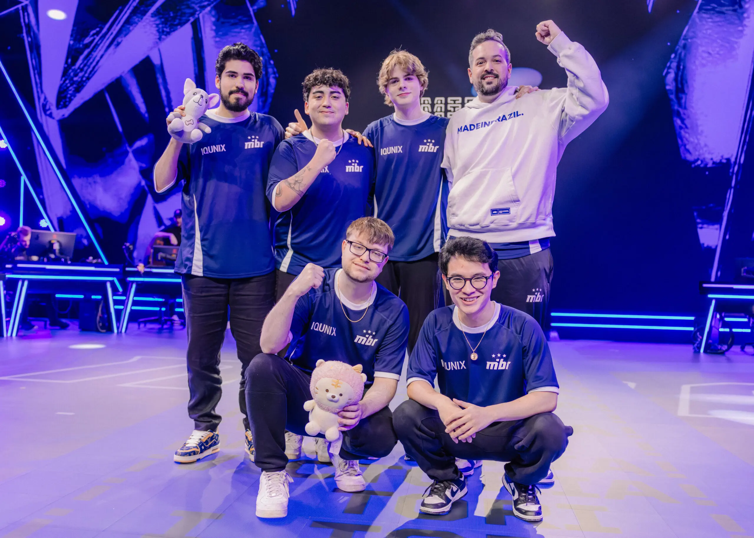 Time de VALORANT do MIBR.