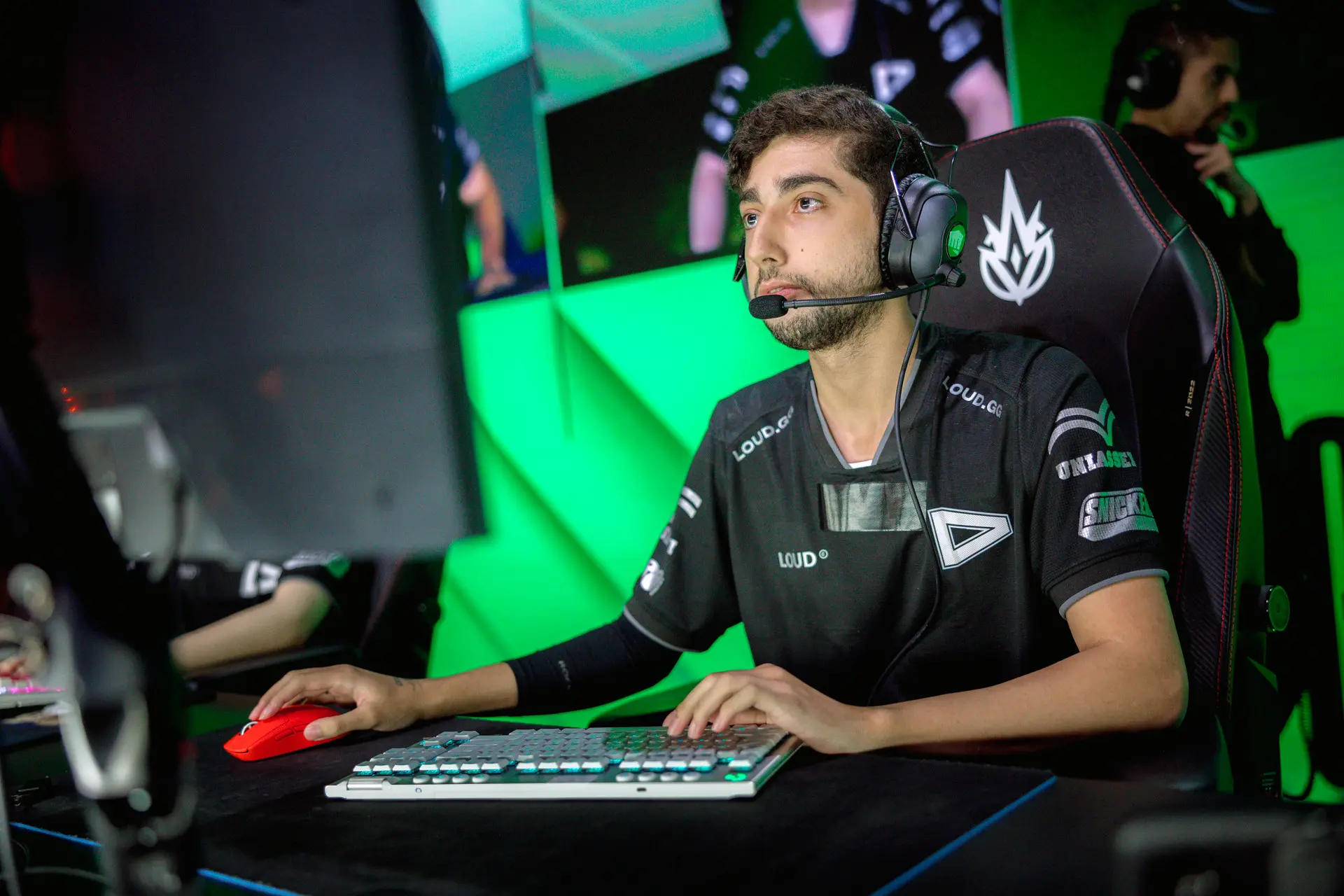 Jean Mago em setup jogando no stage