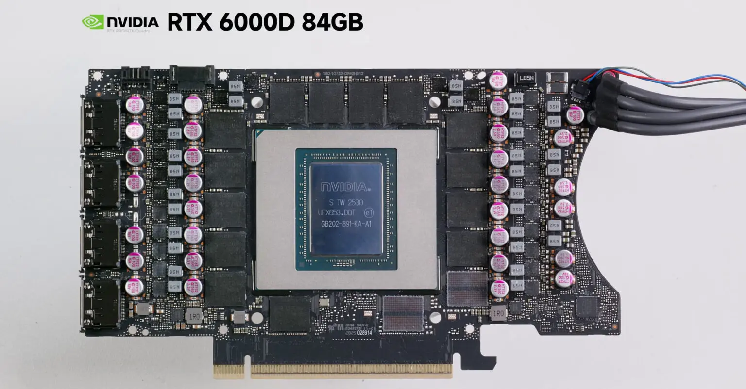 NVIDIA RTX 6000D é a resposta da empresa para o mercado chinês, entenda