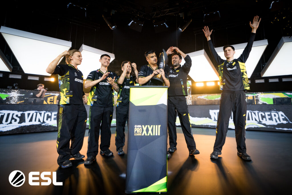 Time de Counter-Strike 2 (CS2) da Natus Vincere na ESL Pro League Season 23.