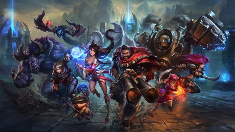 Campeões do League of Legends (LoL).