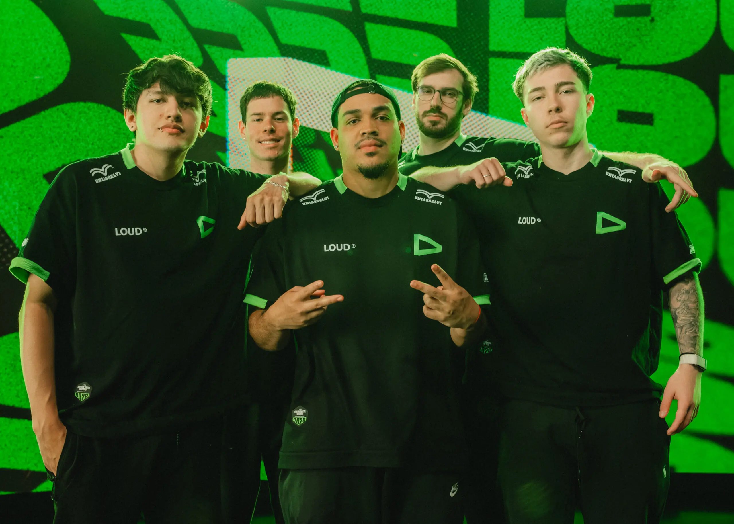 Elenco de VALORANT da LOUD no VCT 2026: Americas Stage 1.