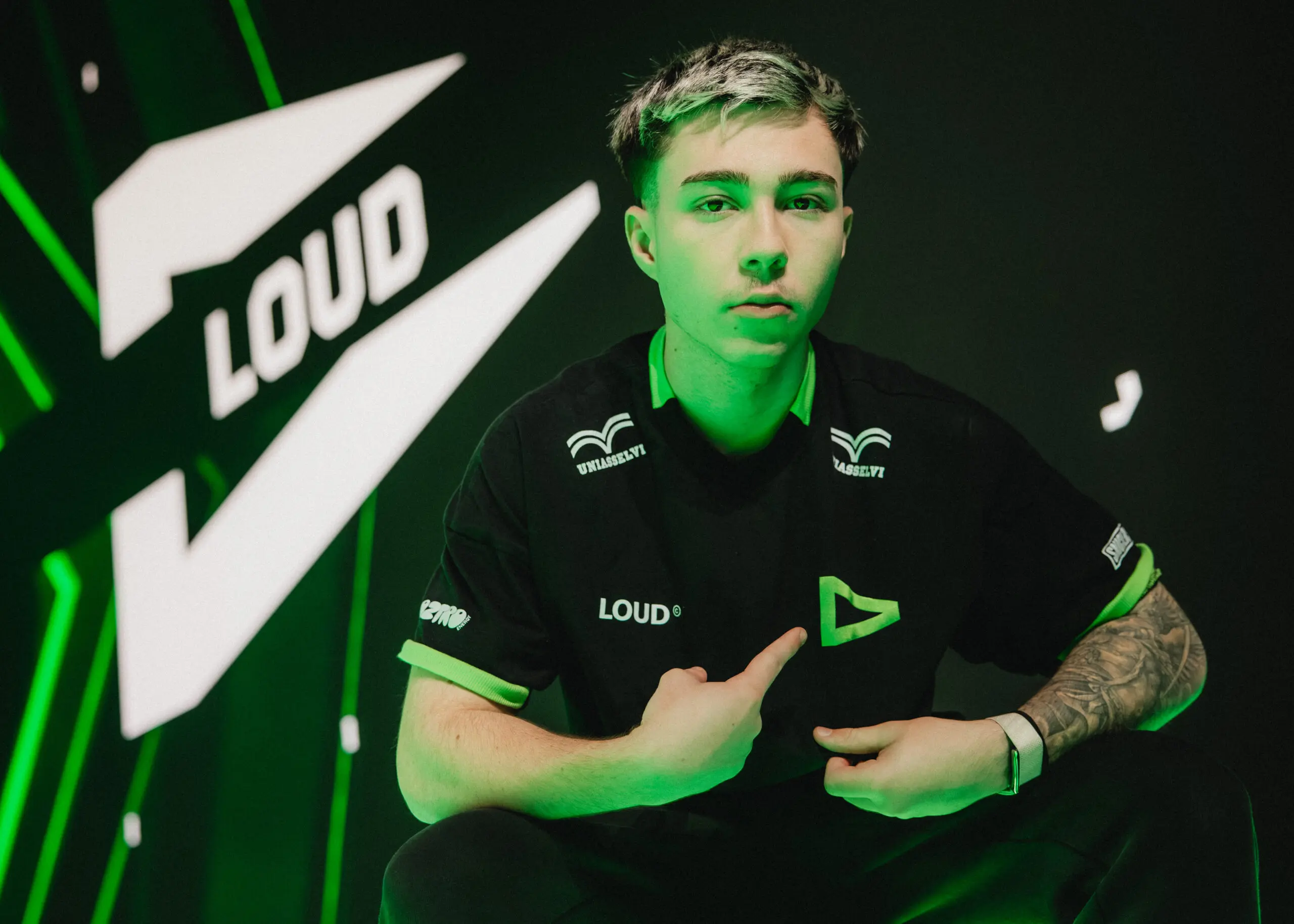 Lucca "lukxo" Travaioli, jogador profissional de VALORANT da LOUD no VCT 2026: Americas Stage 1.