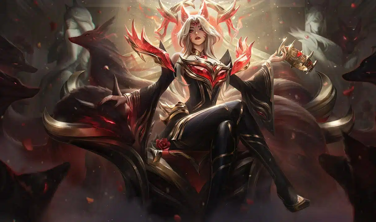 Skin do League of Legends (LoL) Ahri Lenda Imortalizada.