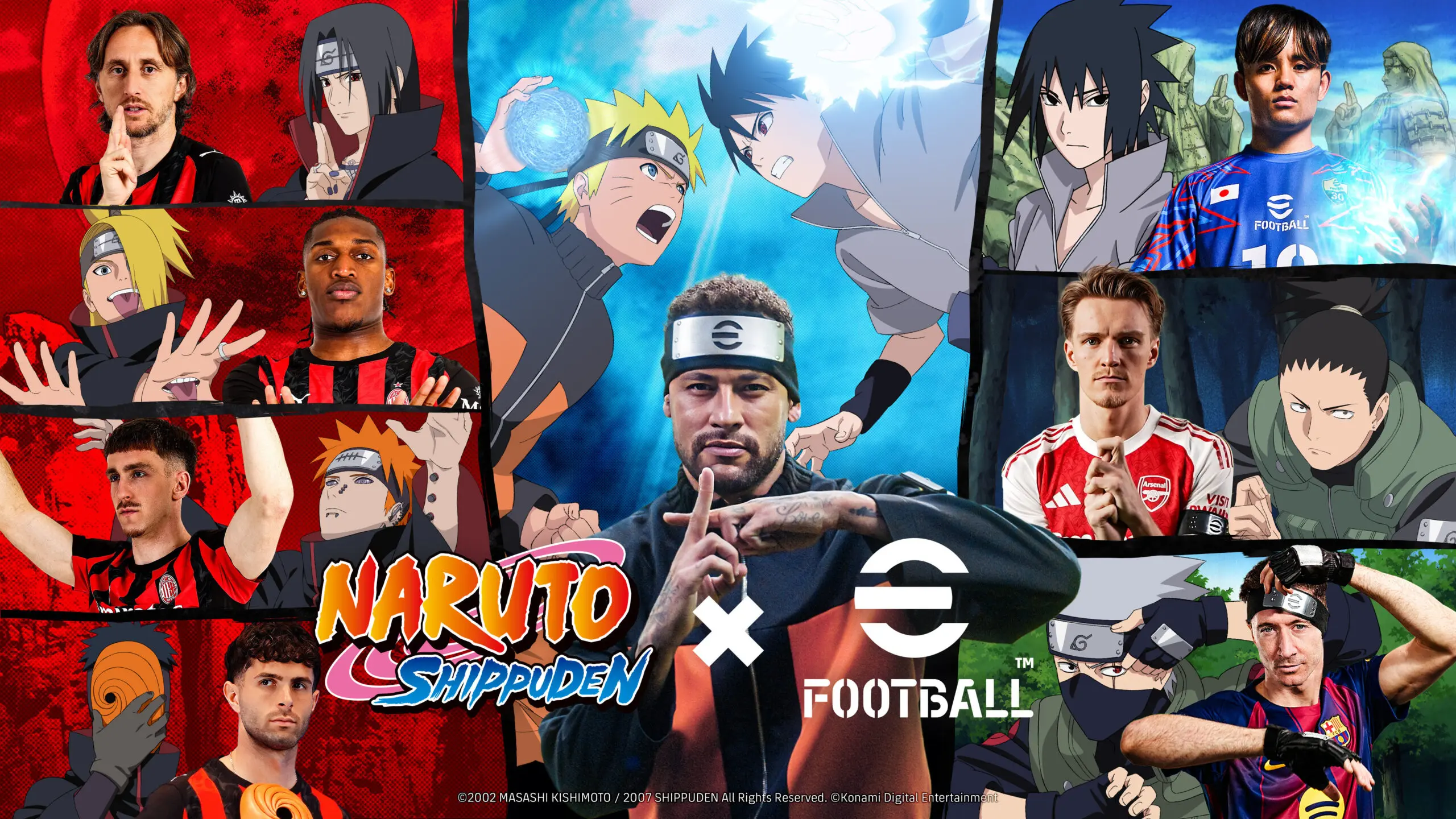 Naruto x Neymar? eFootball lança crossover com o anime