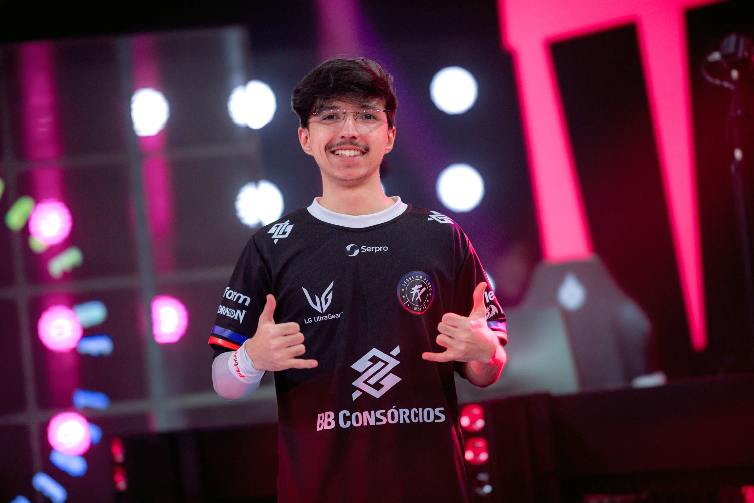 Pedro "curty" Curty, jogador profissional de League of Legends (LoL) do Fluxo W7M no CBLOL 2026 Split 1.