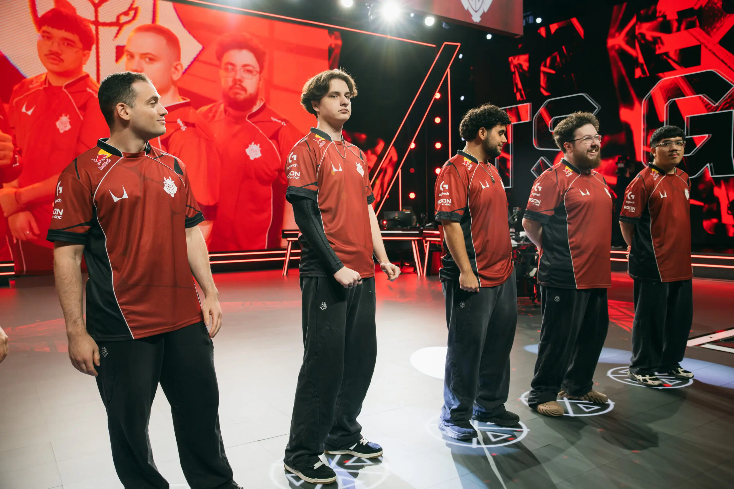 Elenco de VALORANT da G2 Esports no VCT 2026: Americas Stage 1.