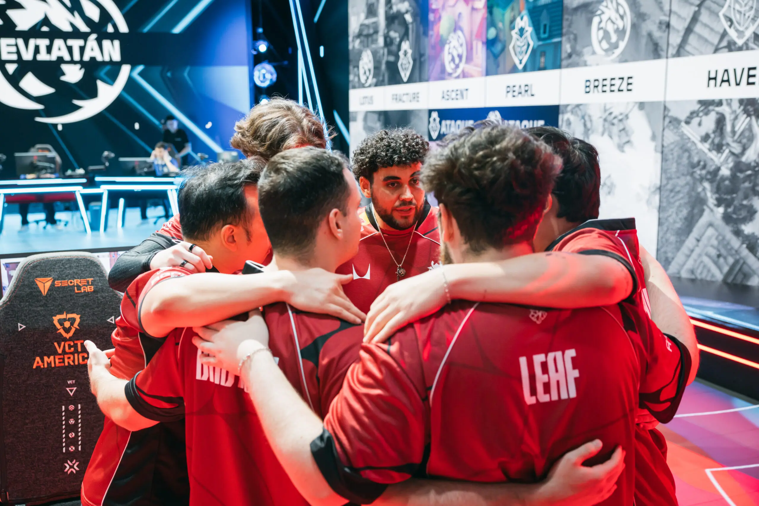 Elenco de VALORANT da G2 Esports no VCT 2026: Americas Stage 1.