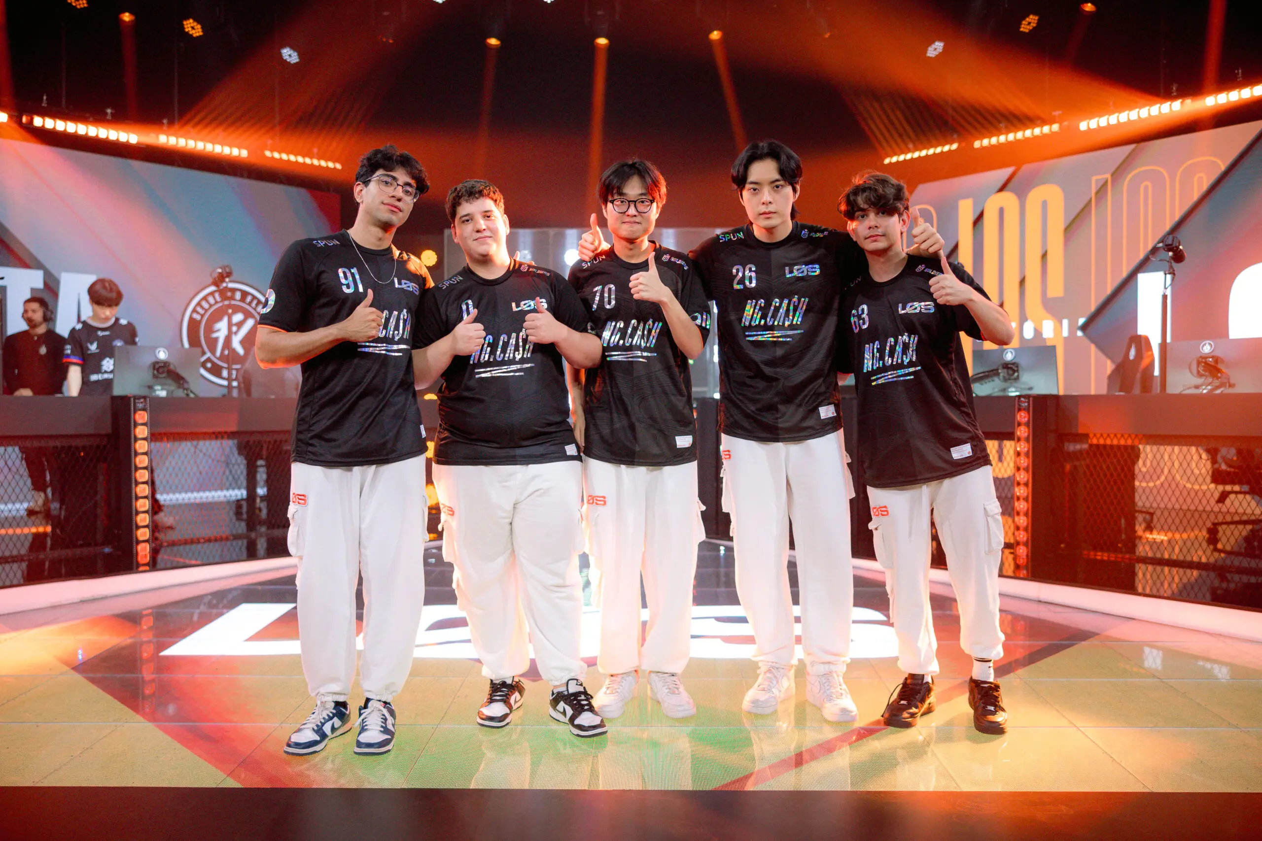 Elenco de League of Legends (LoL) da LOS no CBLOL 2026 Split 1.