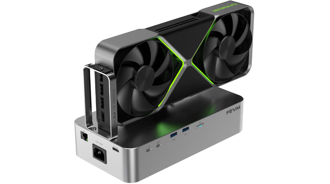 FEVM lança doca eGPU com Thunderbolt 5