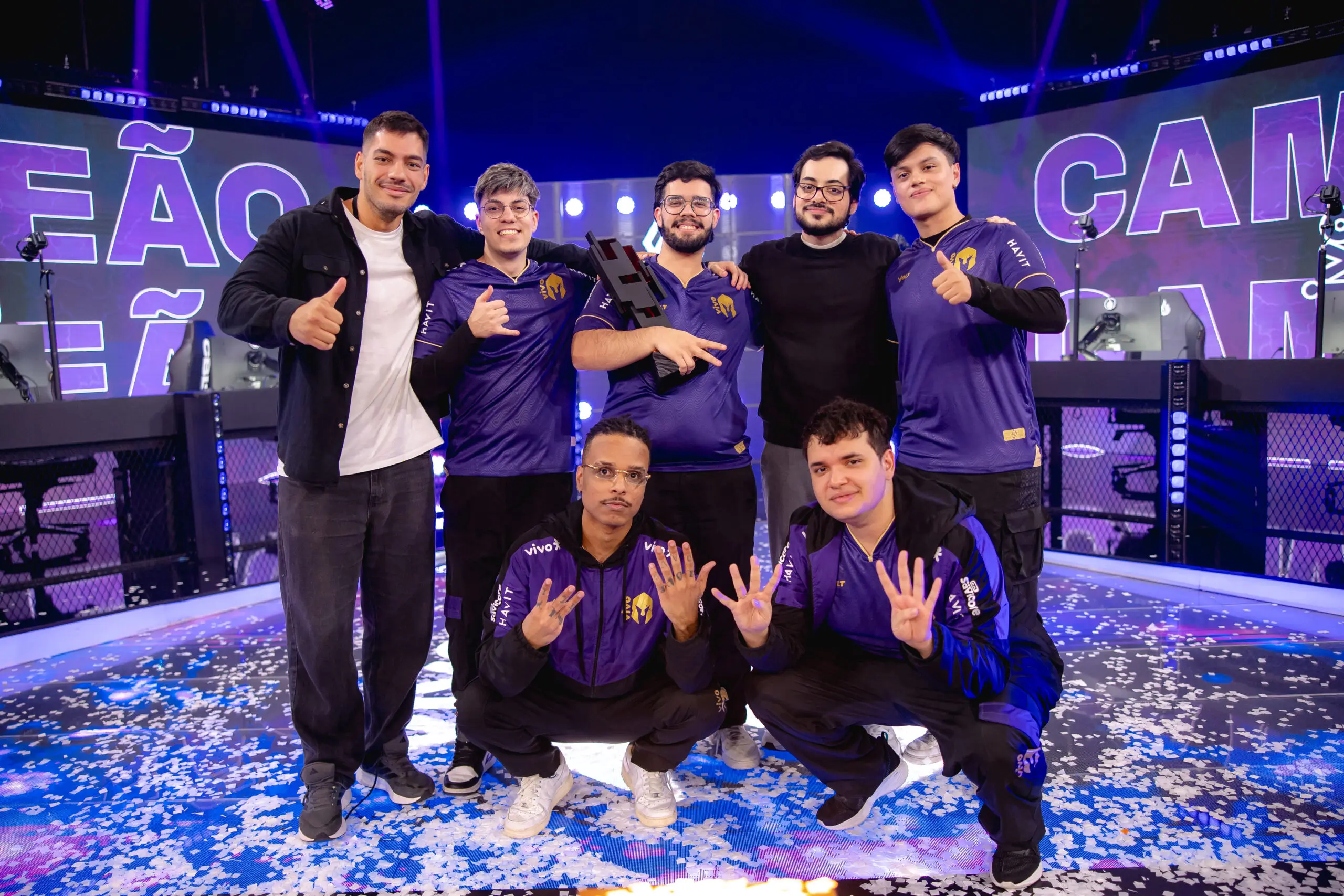 Elenco de League of Legends (LoL) da Vivo Keyd Stars Academy no Circuito Desafiante 2026 Split 1.