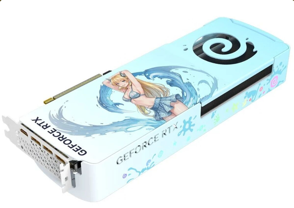 AX Gaming lança placa de vídeo com design de ‘waifu’ inspirado no oceano