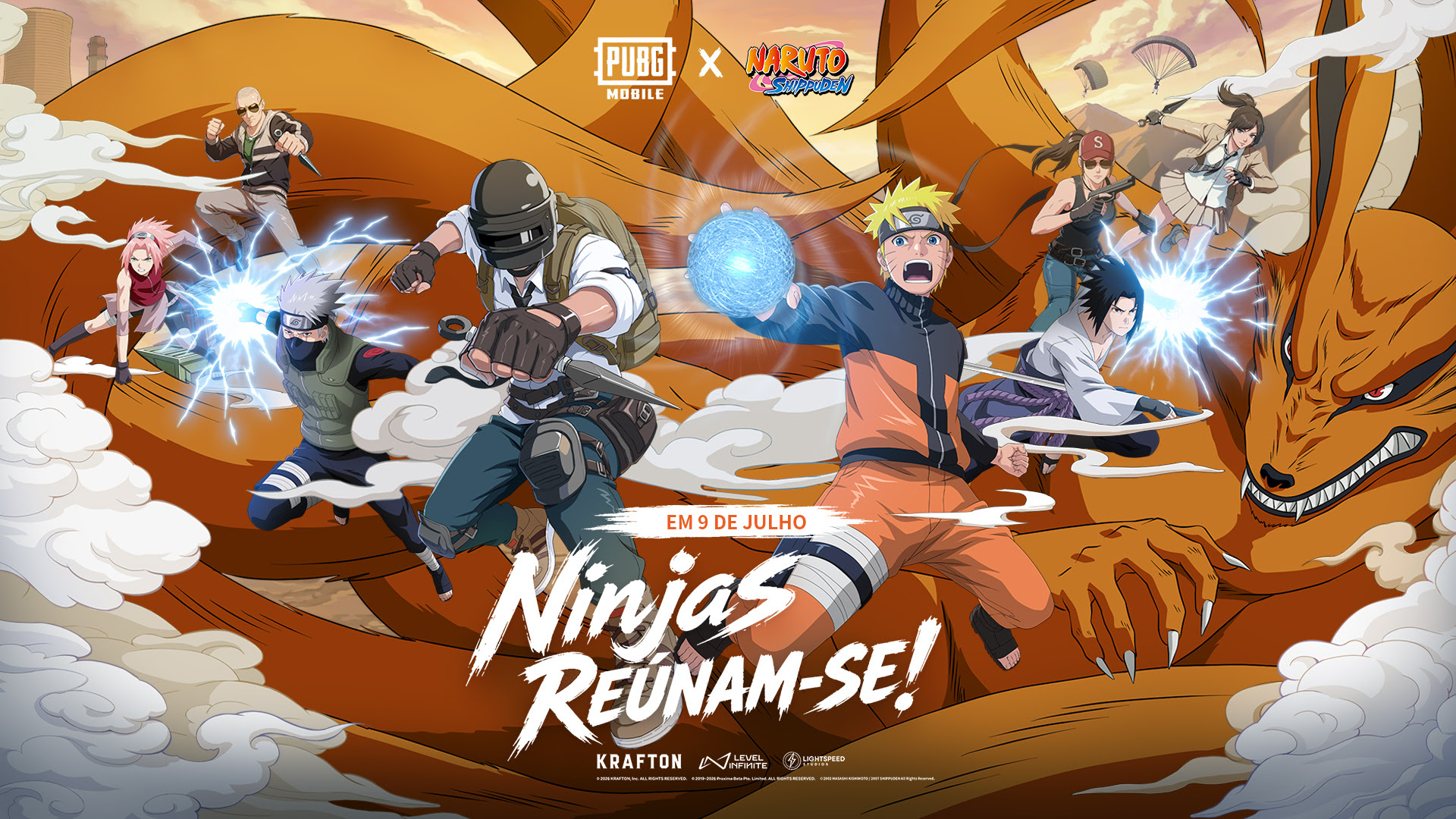 Naruto no PUBG Mobile? Crossover chega ao jogo