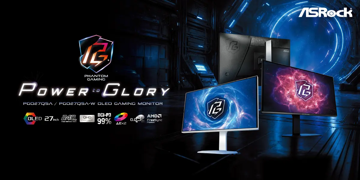 ASRock apresenta novos monitores de alta performance em duas opções de cor 2 ASRock apresenta novos monitores de alta performance em duas opções de cor 20260724 1