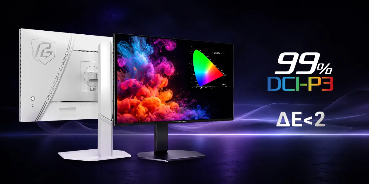 ASRock apresenta novos monitores de alta performance em duas opções de cor 1 ASRock apresenta novos monitores de alta performance em duas opções de cor