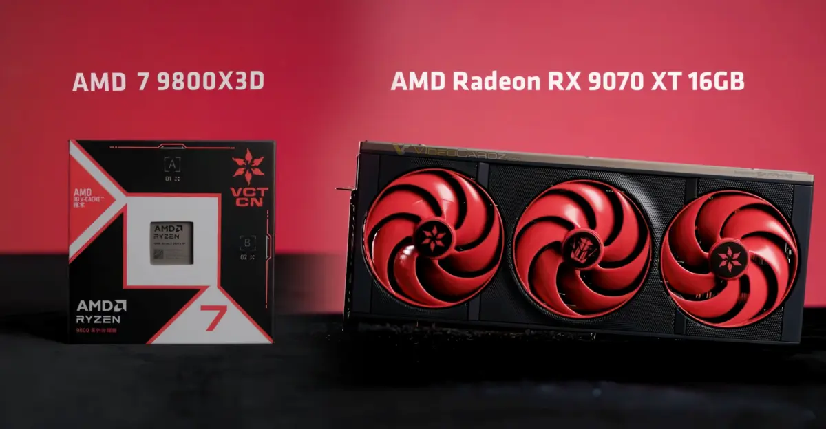 AMD anuncia hardware temático de Valorant com Ryzen 7 9800X3D e Radeon RX 9070 XT