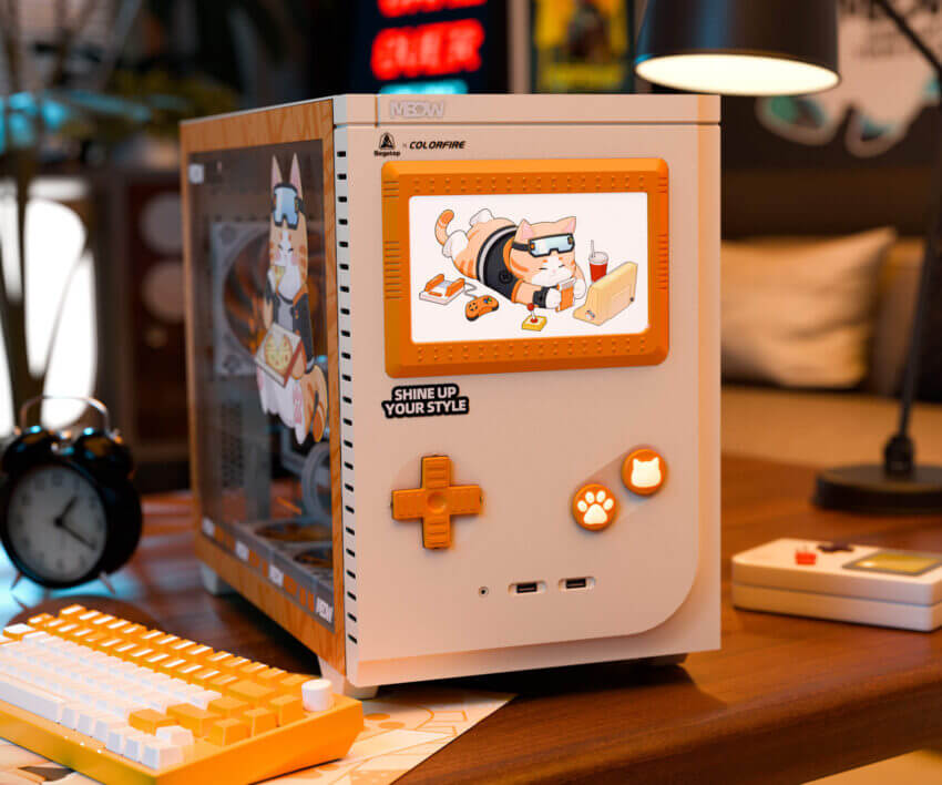 Colorfire lança gabinete temático de gato COLORFIRE MEOW SEGOTEP CASE 850x708 1