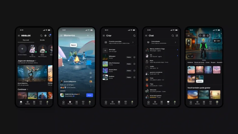 Roblox prepara mudança na interface e ganha três novas abas