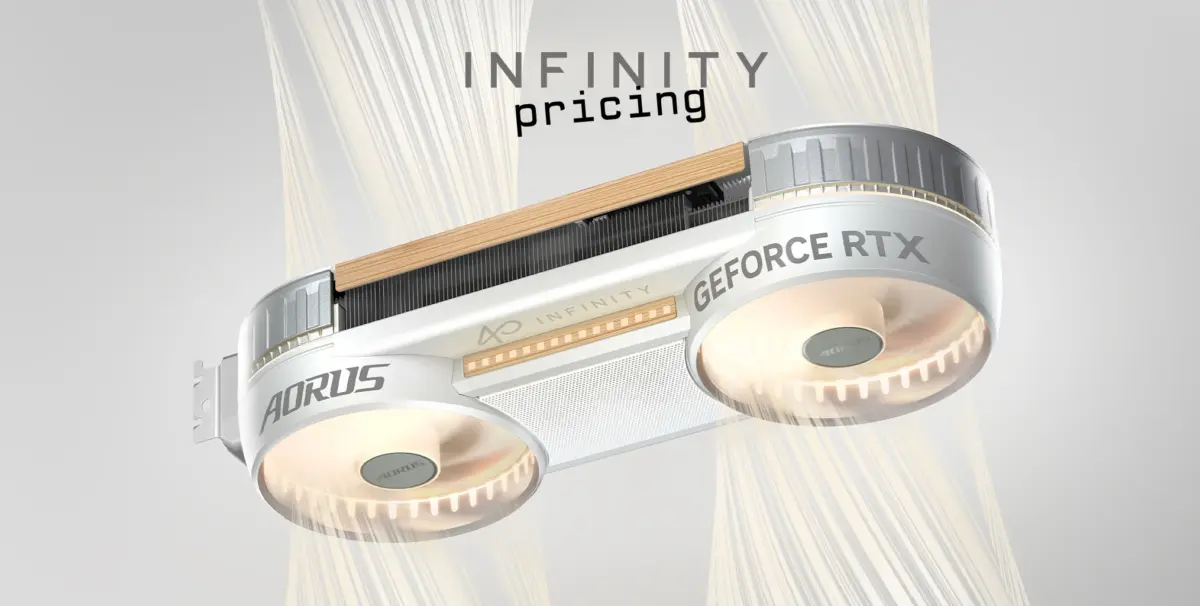 Placas de vídeo da nova linha AORUS INFINITY chegam às lojas e chamam a atenção pelos preços 5080 INFINITY WOOD PRICE 1200x606 1