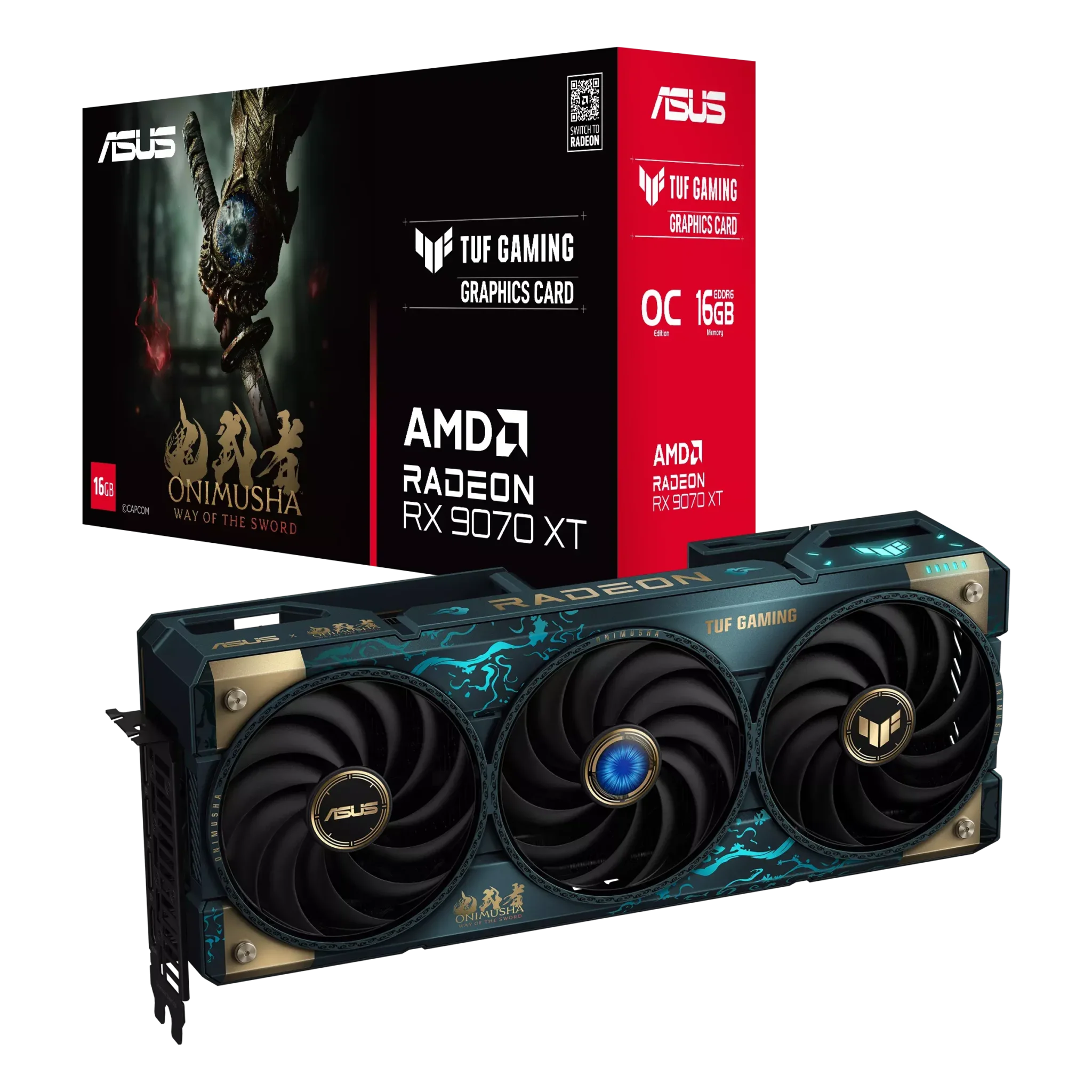 ASUS e Capcom se unem para lançamento de nova placa de vídeo temática em edição limitada Asus AMD Onimusha
