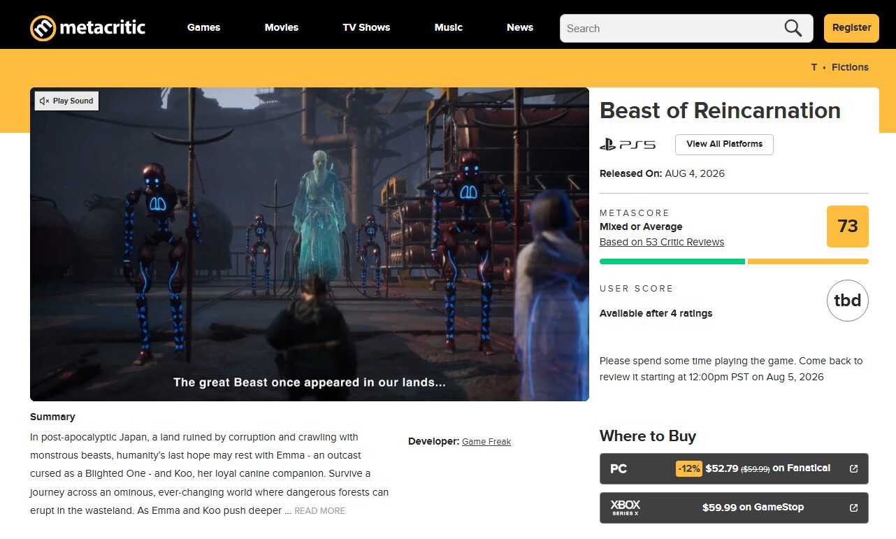 Beast of Reincarnation estreia com nota que divide a crítica 2 Beast of Reincarnation estreia com nota que divide a crítica Captura de tela 2026 08 04 134439