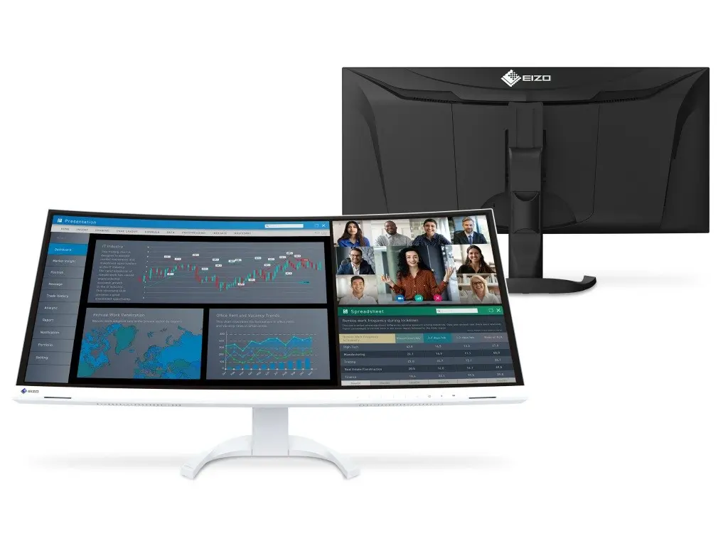 EIZO define lançamento de novo monitor ultrawide focado em alta produtividade 2 EIZO define lançamento de novo monitor ultrawide focado em alta produtividade FlexScan EV3451X 02 1024x768 1