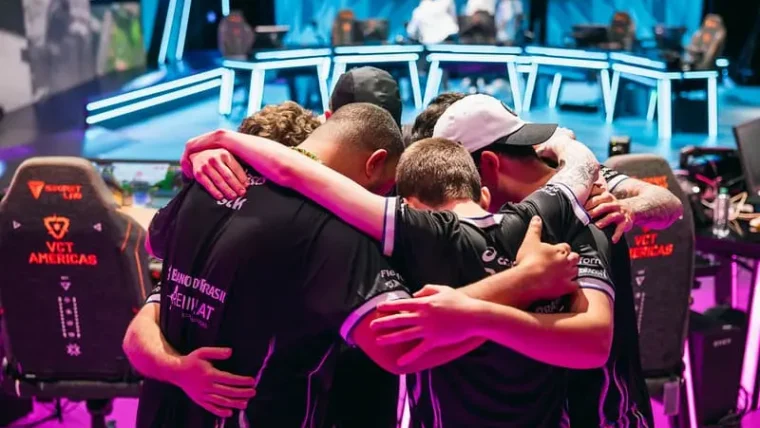 Elenco de VALORANT do Fluxo W7M no VCT 2026: Americas Stage 2.