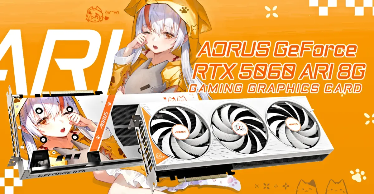 Gigabyte lança nova versão temática para a linha AORUS GeForce RTX 5060 2 Gigabyte lança nova versão temática para a linha AORUS GeForce RTX 5060 GBT AORUS ARI RTX 5060 1200x624 1