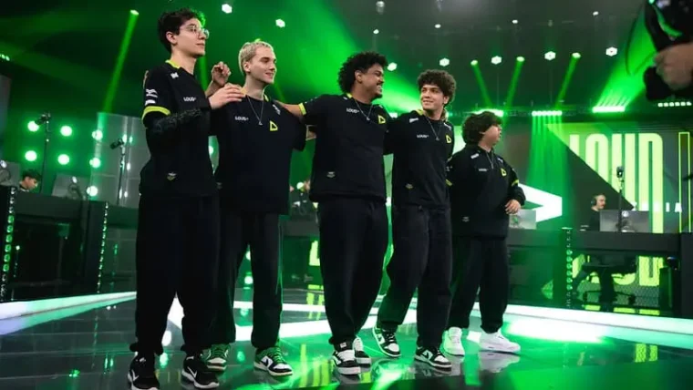 Elenco de League of Legends (LoL) da LOUD no CBLOL 2026 Split 2.