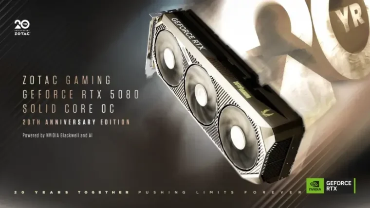 ZOTAC celebra marco de 20 anos com novidade na linha RTX 50