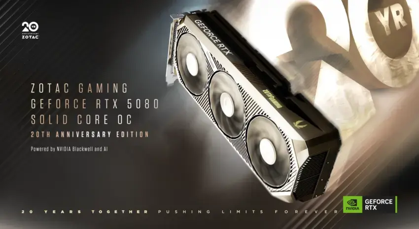 ZOTAC celebra marco de 20 anos com novidade na linha RTX 50 1 ZOTAC celebra marco de 20 anos com novidade na linha RTX 50