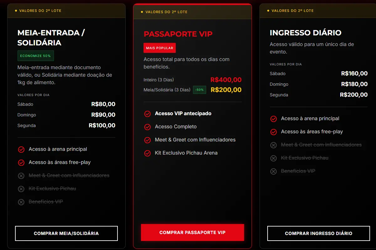 Pichau Arena 2026: Ingressos do 2° Lote já estão disponíveis ingressos pichau arena 2026