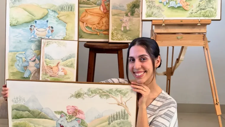 Pokémon no quarto de bebê? Artista transforma personagens em decoração