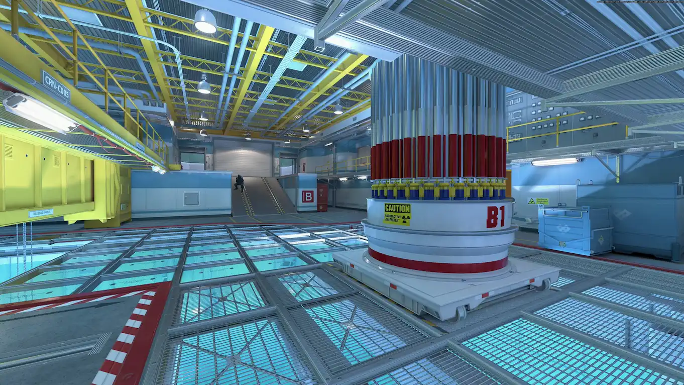 Grande salão moderno no mapa de CS2.
