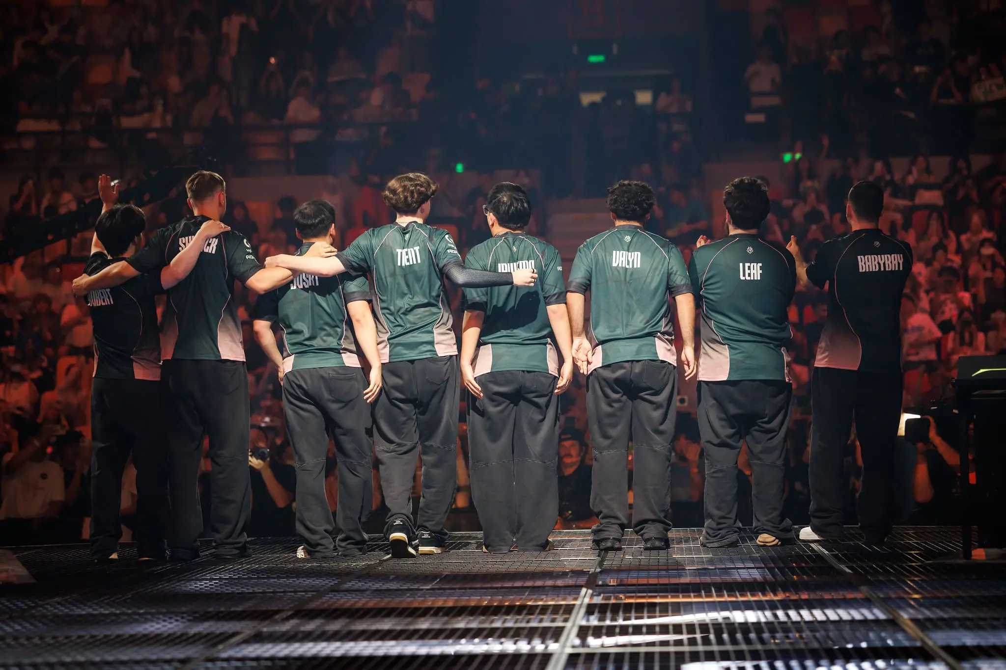 Elenco da G2 Esports no VALORANT Champions Shanghai 2026.