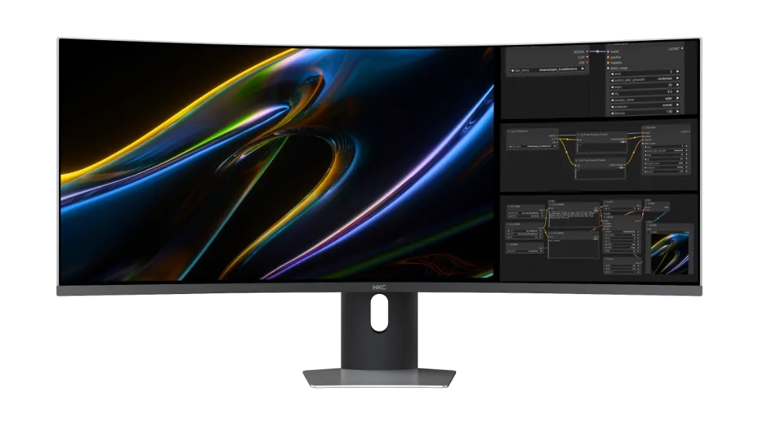 HKC surpreende com novo monitor ultrawide de formato e resolução inéditos 2 HKC surpreende com novo monitor ultrawide de formato e resolução inéditos HKC Tianqi 43H180C 1