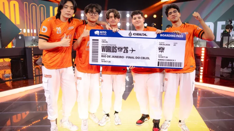 Elenco de League of Legends (LoL) da LOS no CBLOL 2026 Split 2.