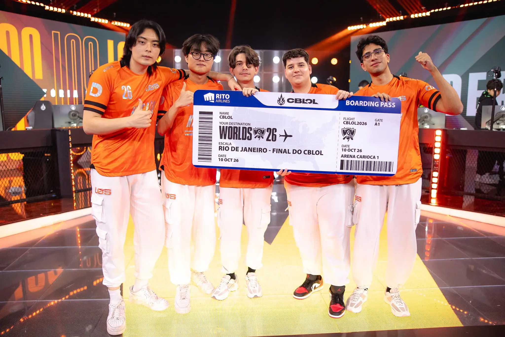 Elenco de League of Legends (LoL) da LOS no CBLOL 2026 Split 2.