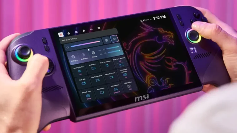 MSI libera grande atualização de software para consoles portáteis da linha Claw