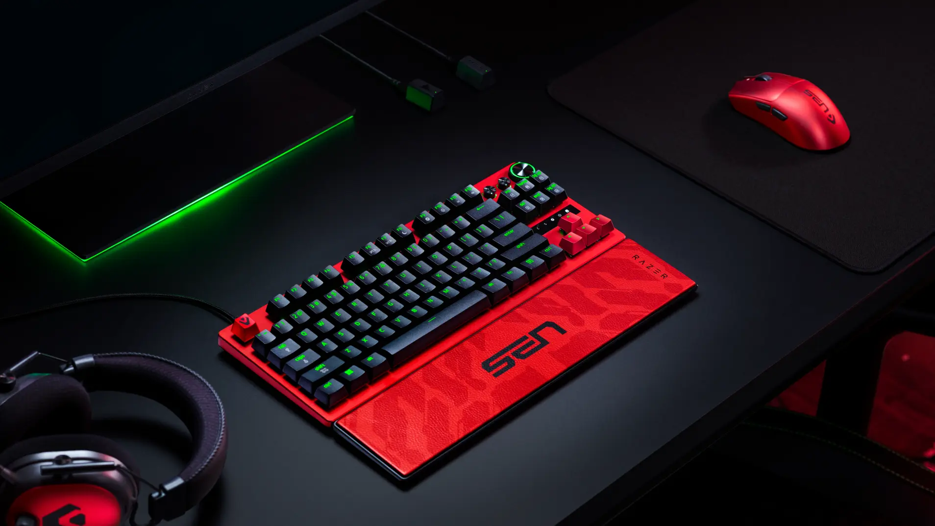 Razer e Sentinels lançam edição especial do teclado Huntsman V3 Pro TKL 8KHz Razer Sent
