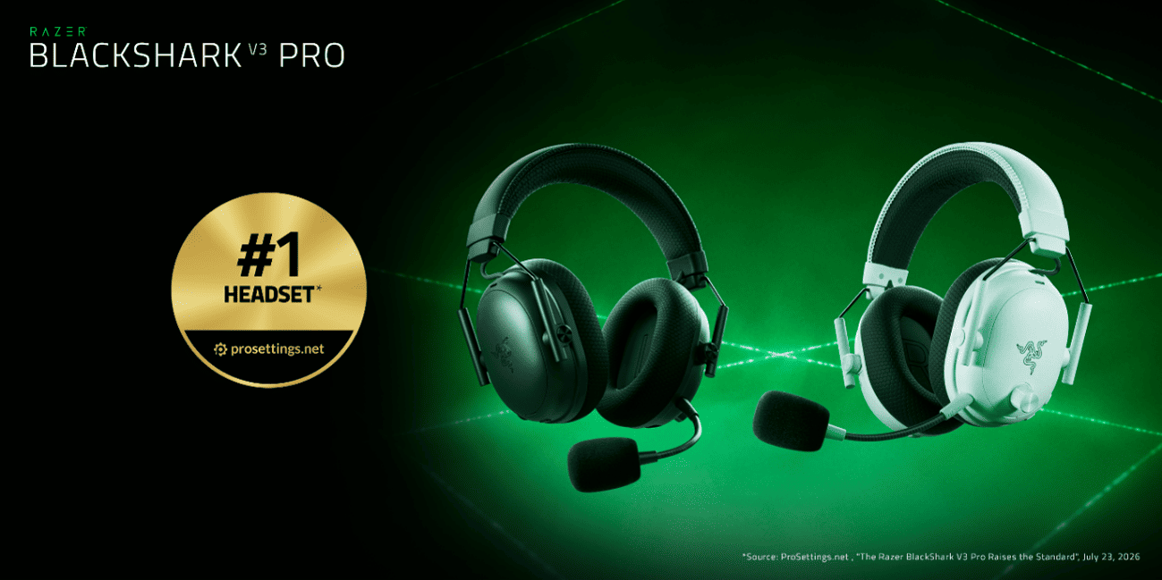 Razer torna-se parceira oficial de headsets da BLAST Premier 3 Razer BlackShark V3 Pro.