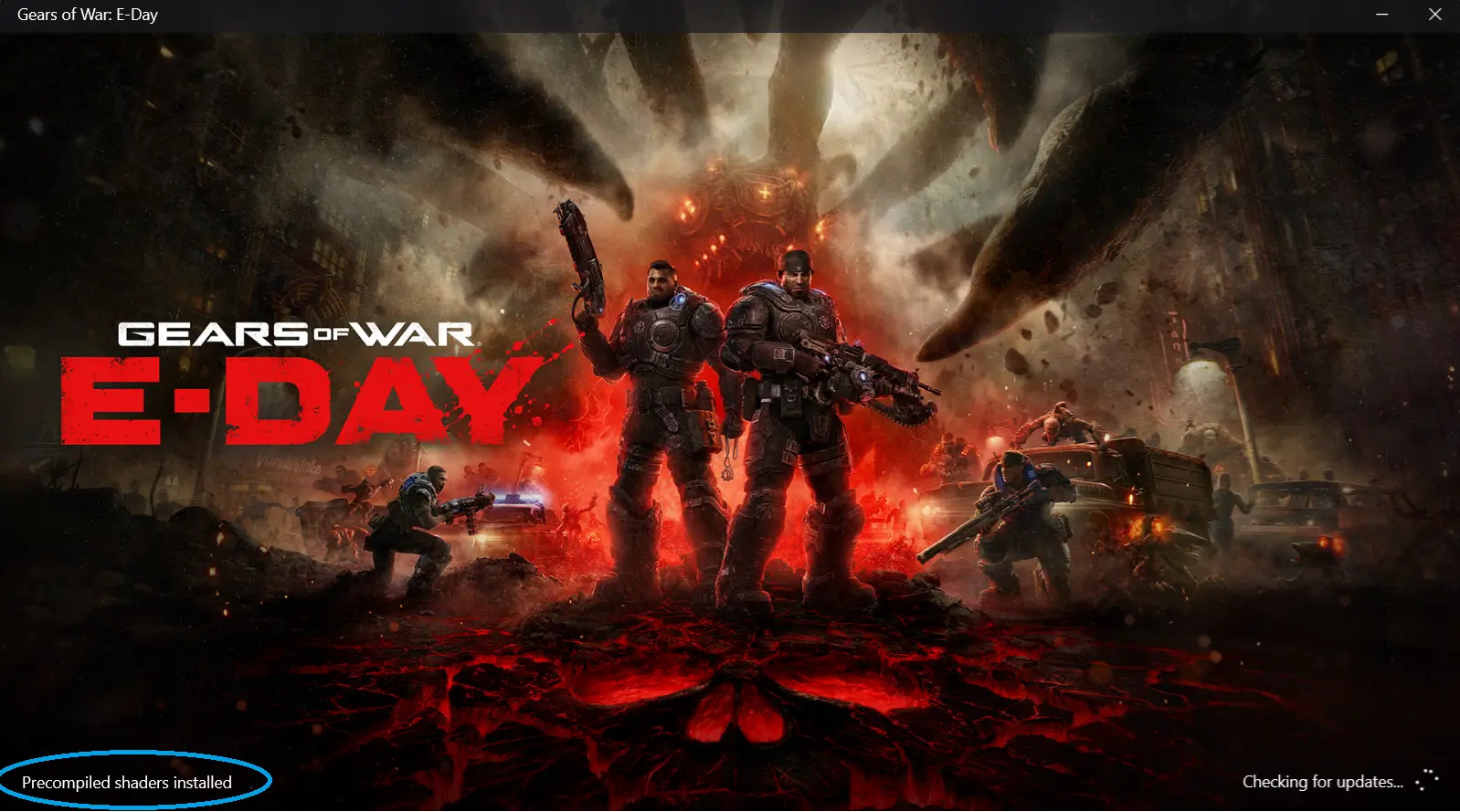 Snapdragon X2 recebe atualização que transforma a experiência em grandes jogos no Windows 2 Snapdragon X2 recebe atualização que transforma a experiência em grandes jogos no Windows 1 Gears of War E Day loading screen showing Precompiled shaders installed