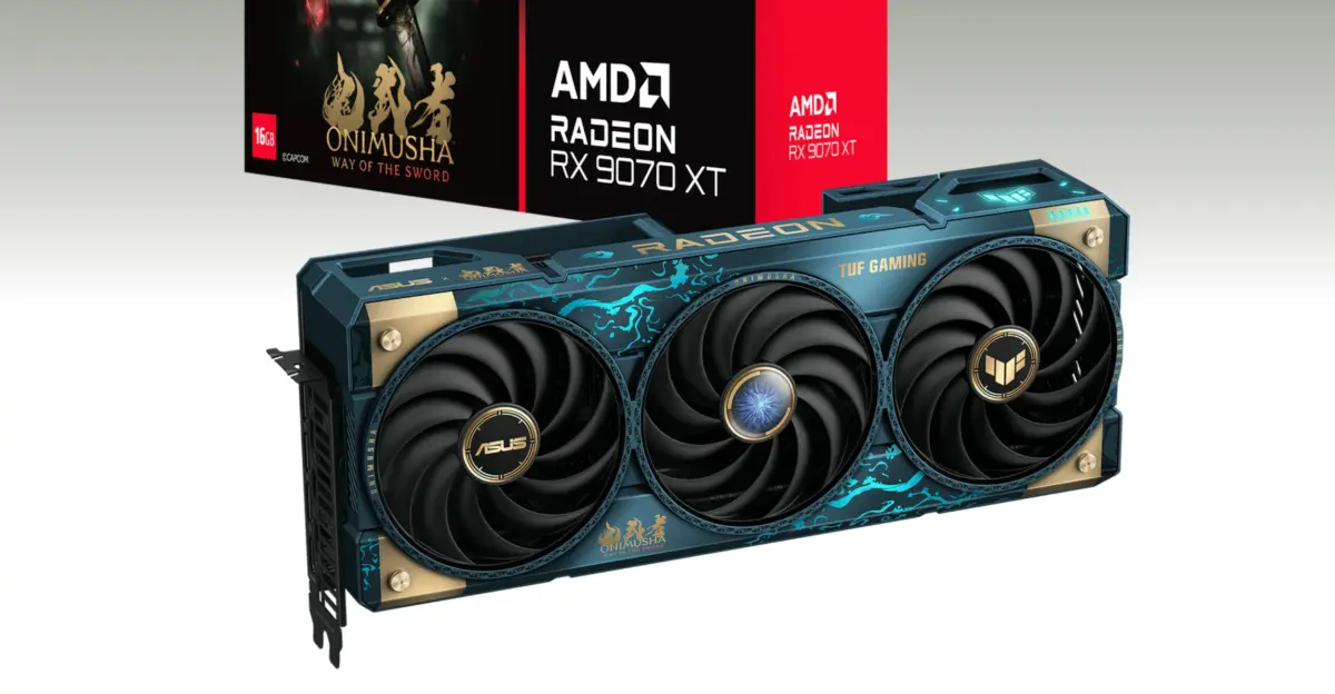 ASUS Anuncia Oficialmente a Radeon RX 9070 XT "Onimusha Edition" 1 ASUS Anuncia Oficialmente a Radeon RX 9070 XT “Onimusha Edition”