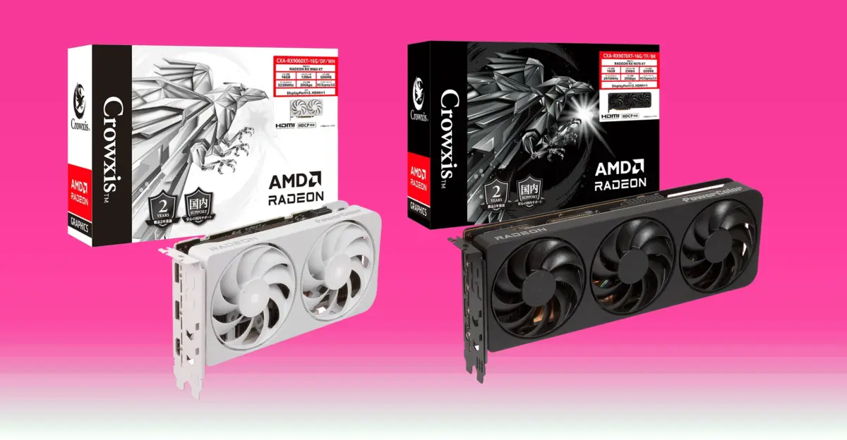Crowxis expande linha de placas de vídeo com novos modelos Radeon 1 Crowxis expande linha de placas de vídeo com novos modelos Radeon