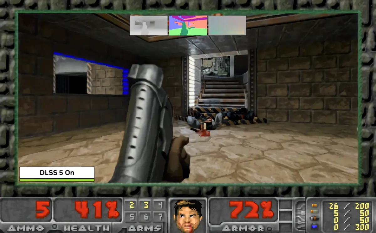 Doom de 1993 recebe suporte a DLSS 5 e Neural Rendering em projeto modder 1 Doom de 1993 recebe suporte a DLSS 5 e Neural Rendering em projeto modder