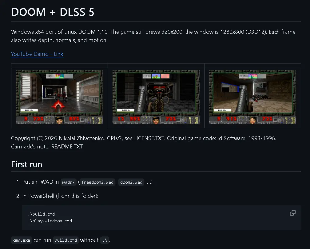 Doom de 1993 recebe suporte a DLSS 5 e Neural Rendering em projeto modder 2 Doom de 1993 recebe suporte a DLSS 5 e Neural Rendering em projeto modder Doom DLSS 5