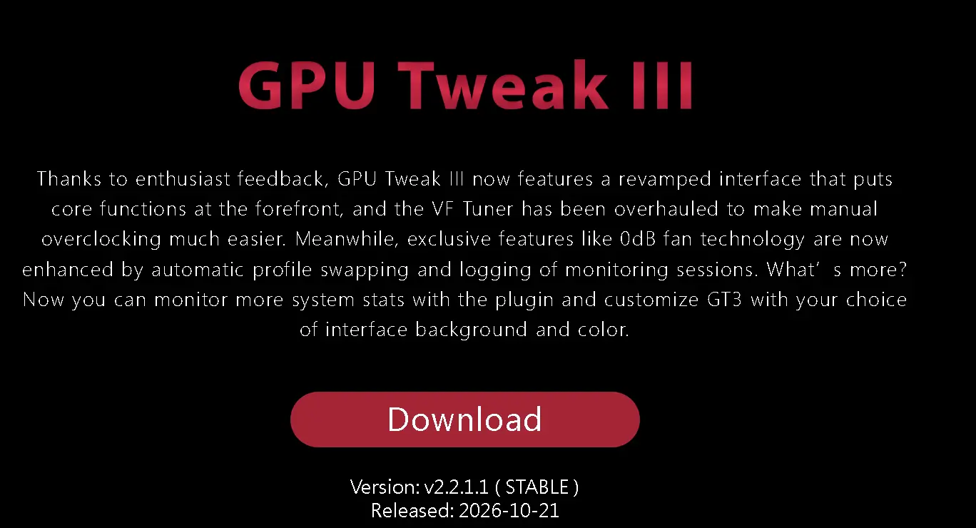 ASUS lança o GPU Tweak III 2.2.1.1 para corrigir falhas com drivers recentes da NVIDIA 2 ASUS lança o GPU Tweak III 2.2.1.1 para corrigir falhas com drivers recentes da NVIDIA GPU Tweak 3